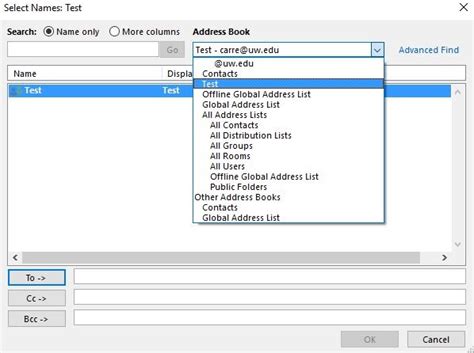 Outlook Web App – ASA: Information Services.